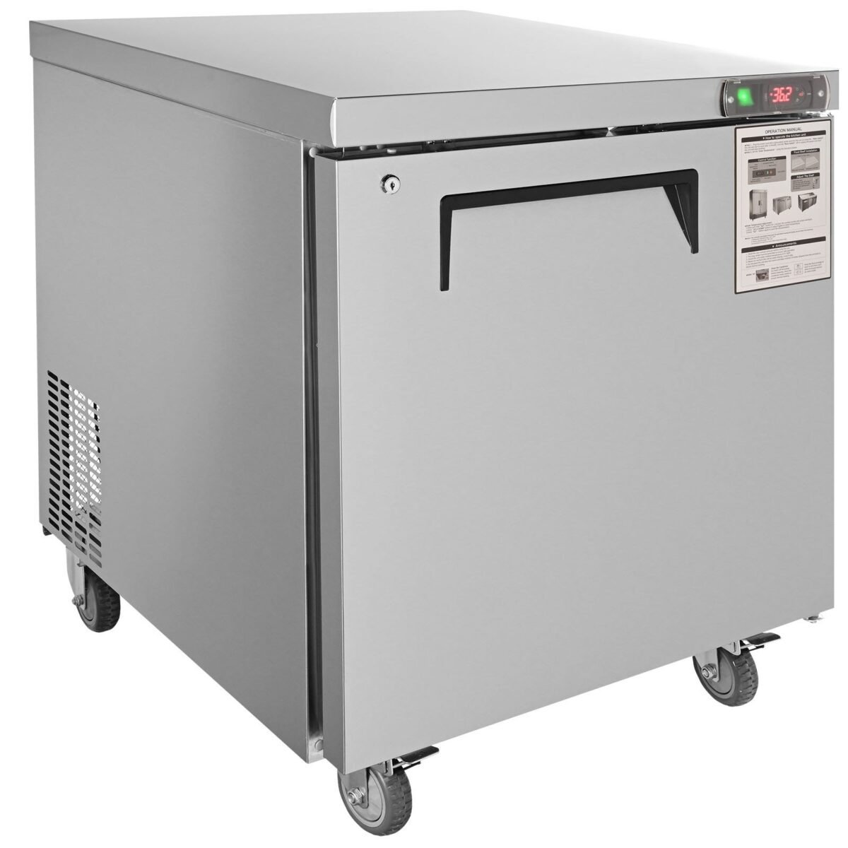 VEVOR KTR-27B Commercial Undercounter Worktop Refrigerator Refrigerator, 28" - Image 5