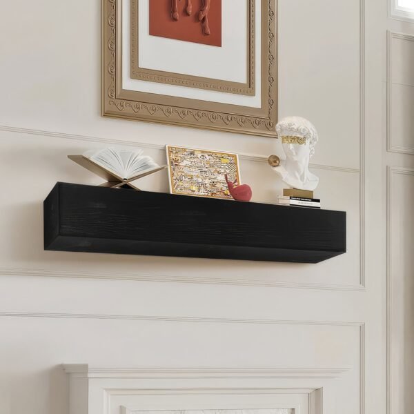 VEVOR DC48-8-5 Fireplace Mantel Wood Shelf 48" Espresso