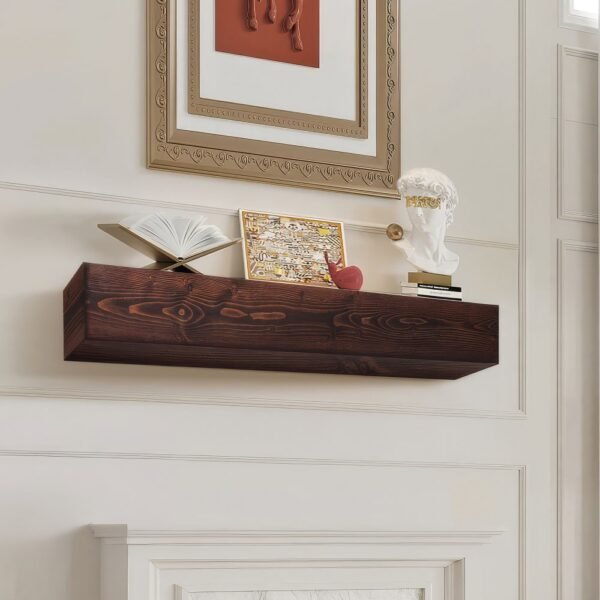 VEVOR RW60-8-6  Fireplace Mantel Wood Shelf 60" Brown