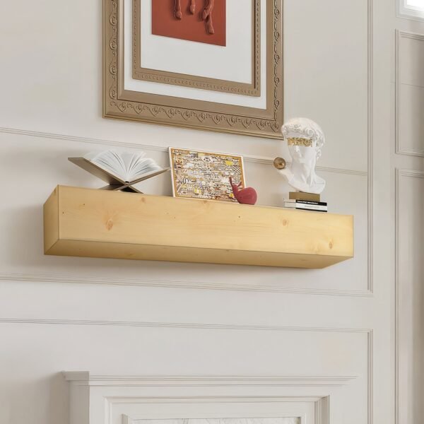 VEVOR RB60-8-6 Fireplace Mantel Wood Shelf 60"
