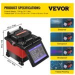 VEVOR FL-2310 Power Meter / FL-210 Fiber Cleaver Fiber Fusion Splicer - Image 7