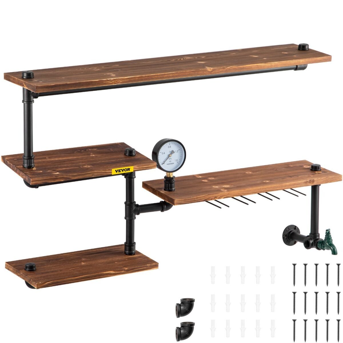 VEVOR VV-CWJ-013 Iron Pipes Shelving - Image 1