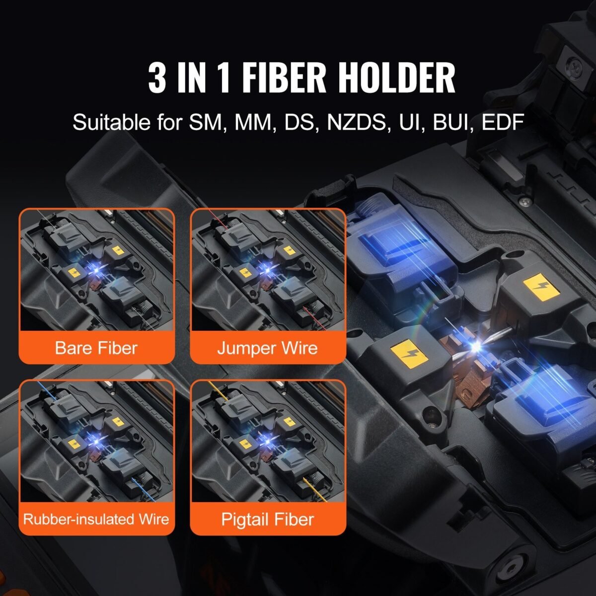 VEVOR ALK-T1 Fiber Fusion Splicer 6 Motors - Image 9