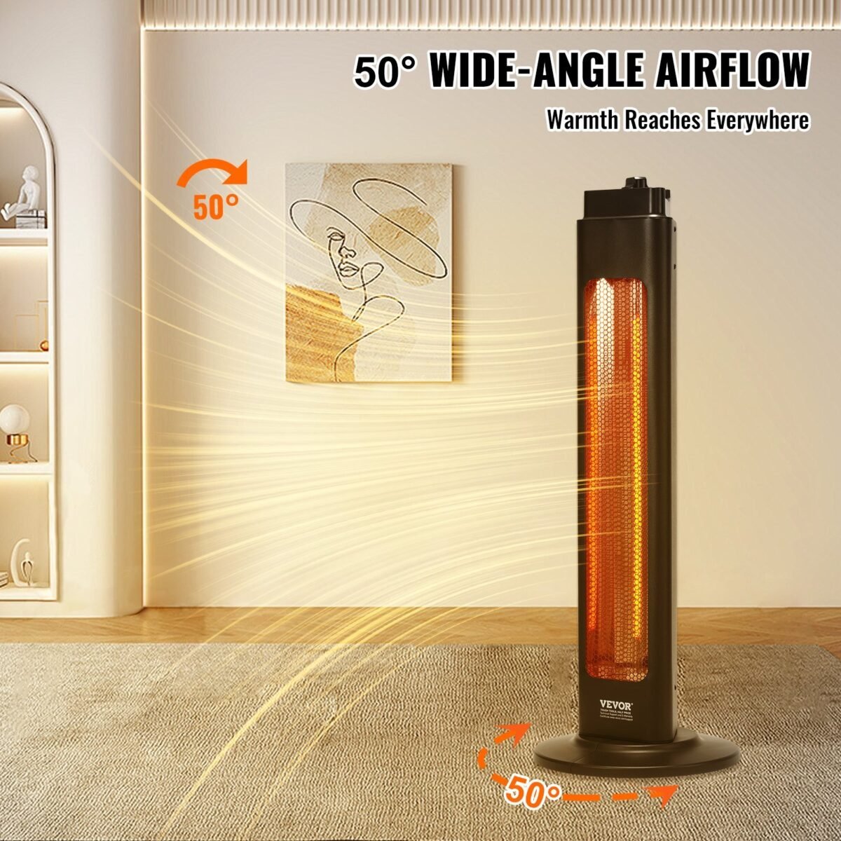 VEVOR T01-G15Y Infrared Heater, 1500W - Image 8