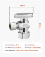 VEVOR JF-07 10-Pack Angle Stop Valve - Image 7