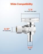 VEVOR JF-18 10 Pack Angle Stop Valve - Image 10