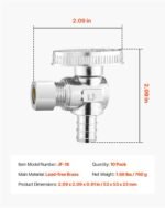 VEVOR JF-18 10 Pack Angle Stop Valve - Image 7
