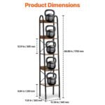 VEVOR YJX-BS002 Metal Bookshelf Rustic Bookshelf 5-Tier - Image 12