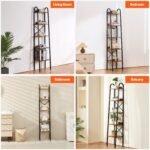 VEVOR YJX-BS002 Metal Bookshelf Rustic Bookshelf 5-Tier - Image 7
