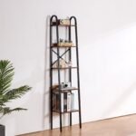 VEVOR YJX-BS002 Metal Bookshelf Rustic Bookshelf 5-Tier - Image 6