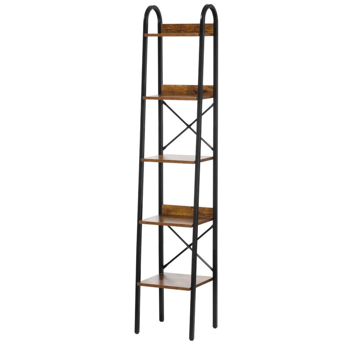 VEVOR YJX-BS002 Metal Bookshelf Rustic Bookshelf 5-Tier - Image 3
