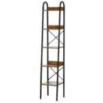 VEVOR YJX-BS002 Metal Bookshelf Rustic Bookshelf 5-Tier - Image 3