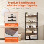 VEVOR C240729W-01 Metal Bookshelf Rustic Bookcase 5-Tier - Image 9