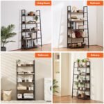VEVOR C240729W-01 Metal Bookshelf Rustic Bookcase 5-Tier - Image 7