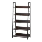 VEVOR C240729W-01 Metal Bookshelf Rustic Bookcase 5-Tier - Image 3