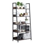 VEVOR C240729W-01 Metal Bookshelf Rustic Bookcase 5-Tier - Image 2
