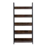 VEVOR C240729W-01 Metal Bookshelf Rustic Bookcase 5-Tier - Image 5
