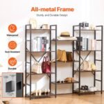 VEVOR C240729W-04 Metal Bookshelf Rustic Bookshelf 11-Tier - Image 10