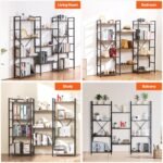 VEVOR C240729W-04 Metal Bookshelf Rustic Bookshelf 11-Tier - Image 7
