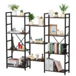VEVOR C240729W-04 Metal Bookshelf Rustic Bookshelf 11-Tier - Image 2