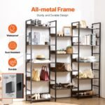 VEVOR C240729W-05 Metal Bookshelf Rustic Bookshelf 14-Tier - Image 10