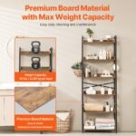 VEVOR YJX-BS003 Metal Bookshelf Rustic Bookshelf 6-Tier - Image 9