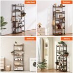 VEVOR YJX-BS003 Metal Bookshelf Rustic Bookshelf 6-Tier - Image 7