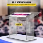 VEVOR Tabletop Acrylic Podium 19.5" Tall - Image 12