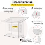 VEVOR Tabletop Acrylic Podium 19.5" Tall - Image 10