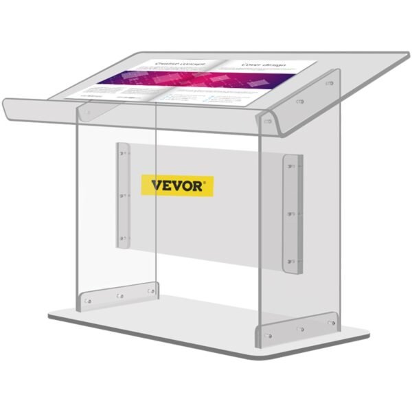 VEVOR Tabletop Acrylic Podium 19.5" Tall