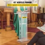 VEVOR Acrylic Podium 45" Tall Plexiglass - Image 2