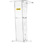 VEVOR Acrylic Podium 45" Tall Plexiglass