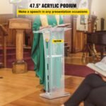 VEVOR Acrylic Podium 47.5" Tall - Image 3
