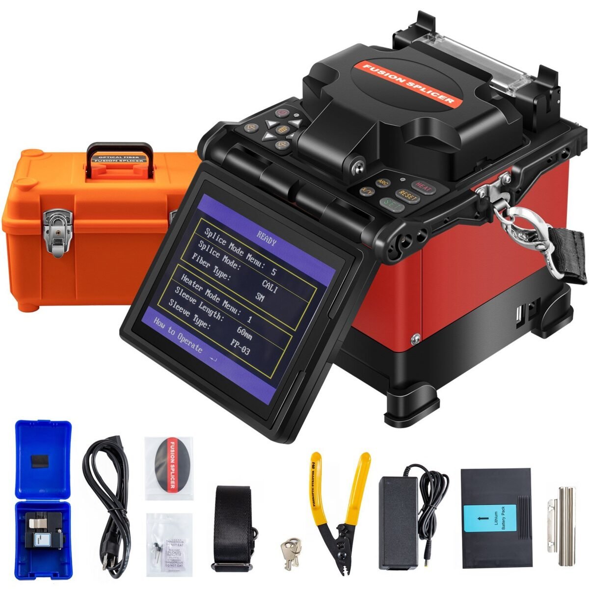 VEVOR JW4108S Fiber Fusion Splicer - Image 1