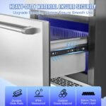 VEVOR BC-145WS 24" Undercounter Refrigerator, 2 Drawer Built-in Beverage Refrigerator - Image 11