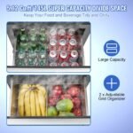 VEVOR BC-145WS 24" Undercounter Refrigerator, 2 Drawer Built-in Beverage Refrigerator - Image 10