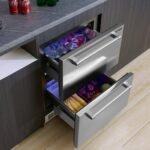 VEVOR BC-145WS 24" Undercounter Refrigerator, 2 Drawer Built-in Beverage Refrigerator - Image 6