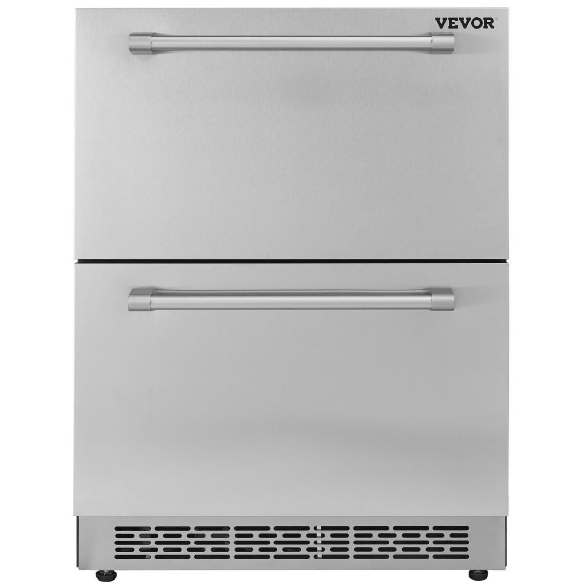 VEVOR BC-145WS 24" Undercounter Refrigerator, 2 Drawer Built-in Beverage Refrigerator - Image 4