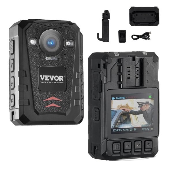 VEVOR T1 1440P HD Police Body Camera