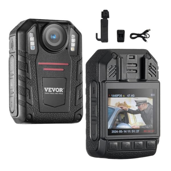VEVOR F26A 1440P HD Police Body Camera, 64GB