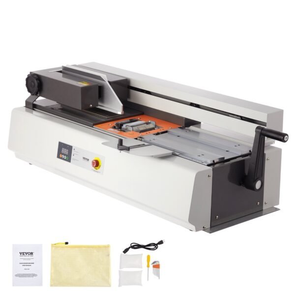 VEVOR B40M Thermal Binding Machine, 400 Sheets Capacity Hot Glue Binding Machine, Thermal Book Binder 40mm Binding Thickness A3(Short Edge)/A4/A5 Document