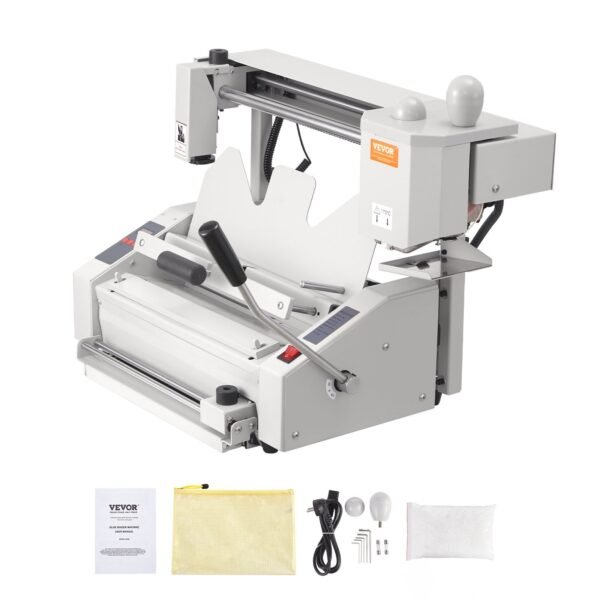 VEVOR C30+ Thermal Binding Machine, 400 Sheets Capacity Hot Glue Binding Machine, Thermal Book Binder 50mm Binding Thickness A3(Short Edge)/A4/A5 Document with Milling Cutter