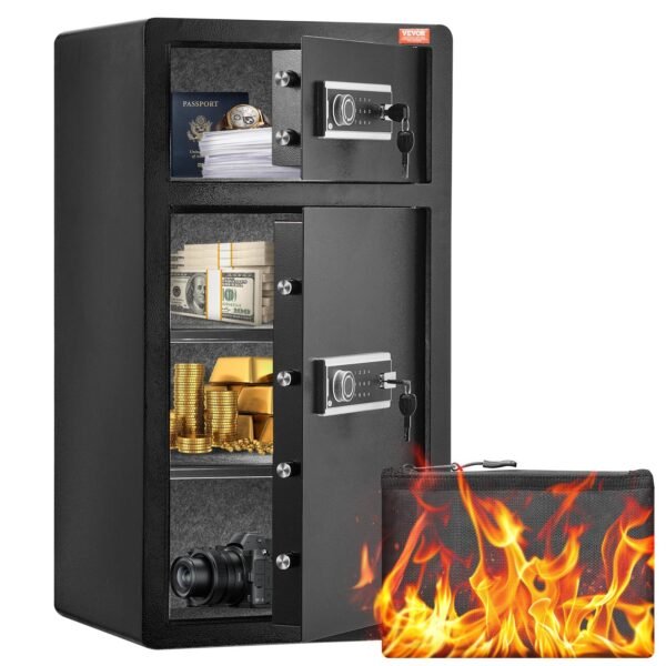 VEVOR SS-900SM Double Door 7.2 cu.ft Safe Box with Key Lock