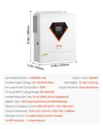 VEVOR LVM3000-24L Hybrid Solar Inverter Charger 3000W - Image 7