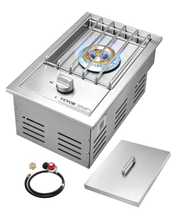 VEVOR GSB1 Single Grilling Side Burner for Outdoor 15,000BTU