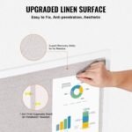VEVOR MPL-2030 30"x20" White Cork Board with Linen Surface – Stylish Wall-Mounted Bulletin Board for Home, School, Office – Elegant & Functional Noticeboard - Image 11