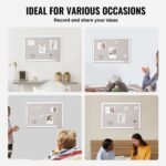 VEVOR MPL-2030 30"x20" White Cork Board with Linen Surface – Stylish Wall-Mounted Bulletin Board for Home, School, Office – Elegant & Functional Noticeboard - Image 8