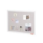 VEVOR MPL-2030 30"x20" White Cork Board with Linen Surface – Stylish Wall-Mounted Bulletin Board for Home, School, Office – Elegant & Functional Noticeboard - Image 4