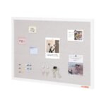 VEVOR CCB-2436 36"x24" White Cork Board with Linen Surface – Stylish Wall-Mounted Bulletin Board for Home, School, Office – Elegant & Functional Noticeboard - Image 4