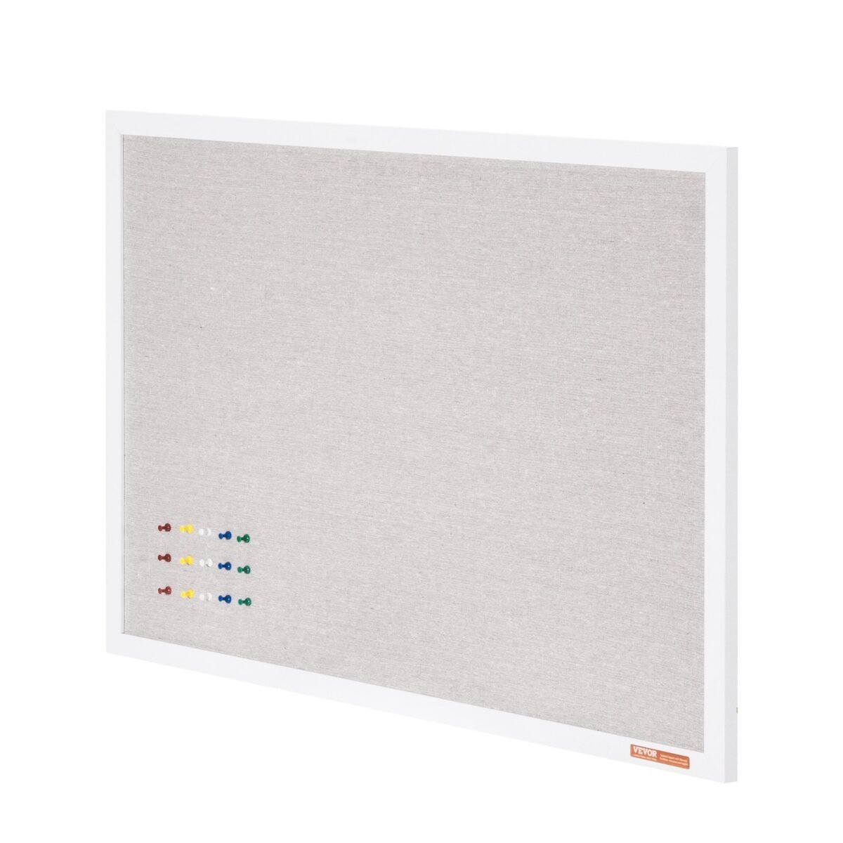 VEVOR CCB-2436 36"x24" White Cork Board with Linen Surface – Stylish Wall-Mounted Bulletin Board for Home, School, Office – Elegant & Functional Noticeboard - Image 3